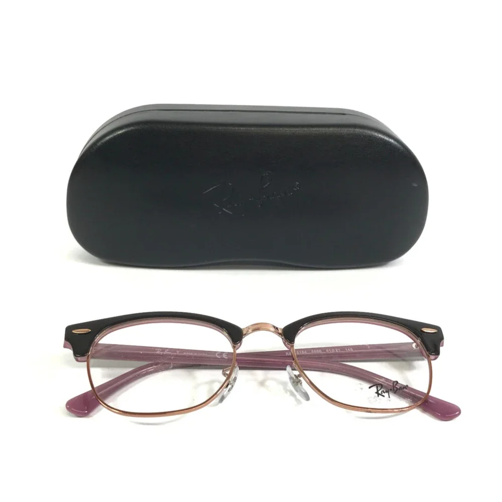 Ray-Ban Eyeglasses Frames RB5154 5886 Brown Purple Rose Gold Square 51-21-145